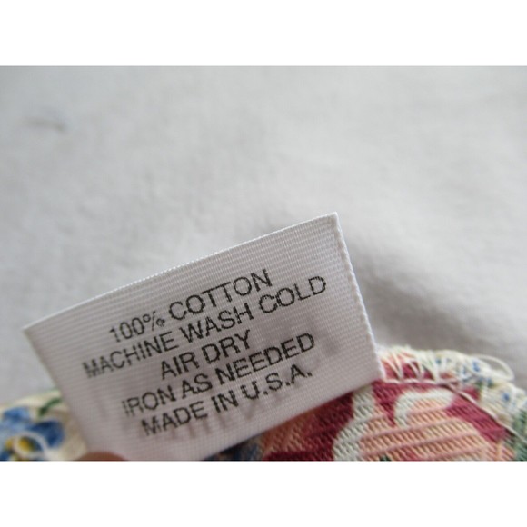 Lot of 2x Longaberger Cilantro Spring Floral Liner #2071638 USA Made 100% Cotton - Picture 9 of 12